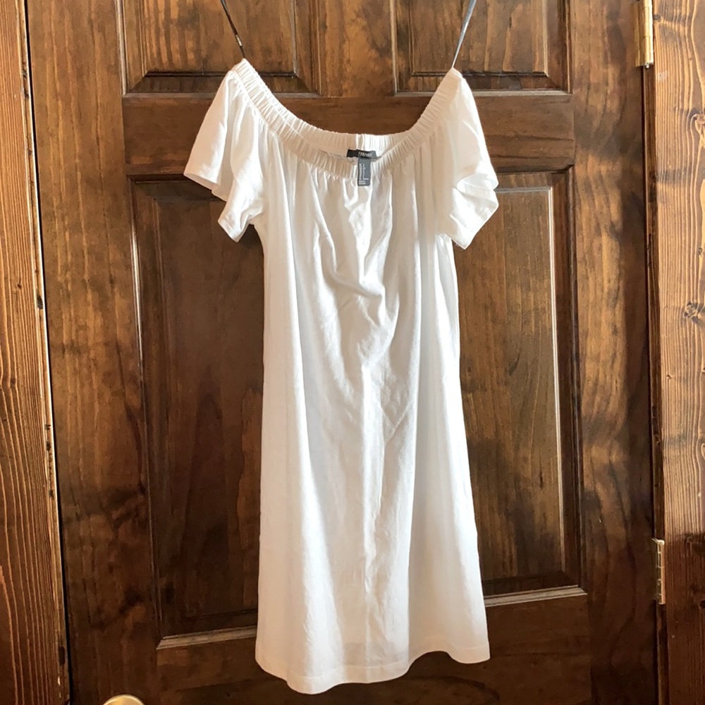 Forever 21 white off the shoulder summer dress